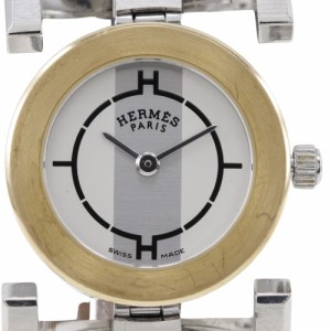 HERMES エルメス パプリカ PA1.220 SS クオーツ アナログ表示 白文字盤 腕時計 レディース