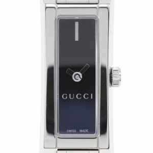 GUCCI グッチ 110 SS クオーツ アナログ表示 黒文字盤 腕時計 レディース 【中古】