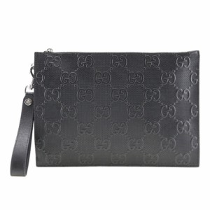 GUCCI グッチ GGエンボス 625569 レザー クラッチバッグ メンズ 【中古】