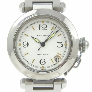 CARTIER カルティエ パシャ W31015M7 SS 自動巻き 白文字盤 腕時計 メンズ 【中古】