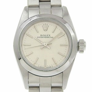 ROLEX ロレックス オイスターパーペチュアル 67180 SS 自動巻き シルバー文字盤 腕時計