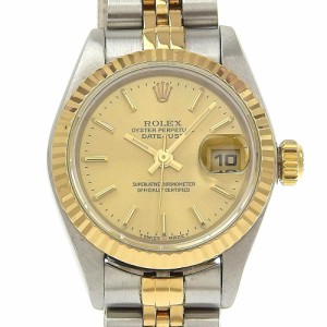 ROLEX ロレックス デイトジャスト 79173 ゴールド＆スチール 自動巻き ゴールド文字盤