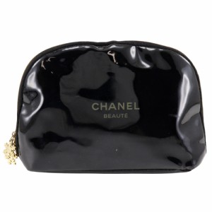 CHANEL シャネル メイクアップポーチ ノベルティ エナメル ポーチ レディース 【中古】