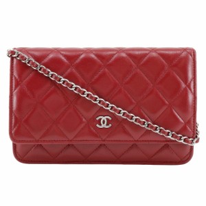 CHANEL シャネル マトラッセ A33814 ラムスキン チェーンウォレット レディース 【中古】