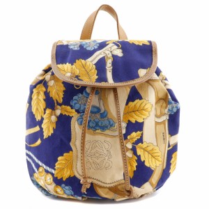LOEWE ロエベ キャンバス イエロー リュック・デイパック レディース 【中古】
