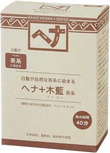 白髪染め ヘアカラー ヘナ 100g 茶系 Naiad ナイアード 毛染め カラーリング トリートメント効果