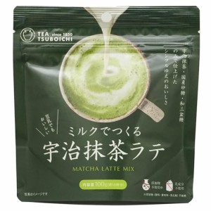 つぼ市製茶本舗 ミルクでつくる宇治抹茶ラテ 100g 堺 添加物不使用 送料無料