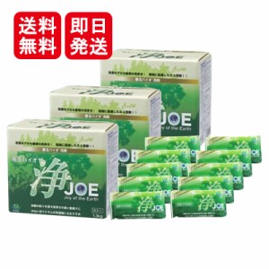 善玉バイオ 浄 JOE 1.3kg 3箱セット + ミニ浄 30g 10個セット 洗濯洗剤 衣類用洗剤 粉末洗剤 無香料 すすぎ1回 消臭成分配合 洗濯槽防カ