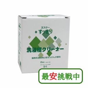 エスケー石鹸 すっきり洗濯槽クリーナー (500g×2個入) 洗濯槽 黒カビ 掃除 洗濯機 縦型