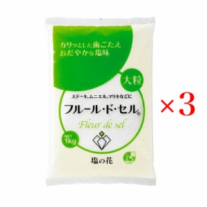 フルール・ド・セル 1kg 3袋セット 大粒 伯方の塩 塩の花