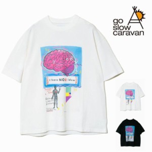 go slow caravan NOUちゃん 半袖 Tシャツ オリジナル ヘビー天竺 生地 8.2oz ビッグサイズ RAY綿JERSEY ユニセックス アウトドア キャン