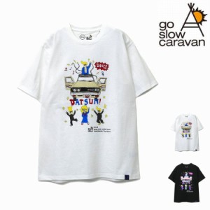 go slow caravan NISSAN 日産 コラボ 半袖 Tシャツ DATSUN TRACK TEE カットソー クルーネック アウトドア キャンプ フェス