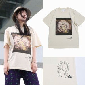 QUOLT カットソー クルーネック Tシャツ 半袖Tシャツ ユニセックス 3D-SEEDS TEE IVORY アイボリー アウトドア キャンプ フェス