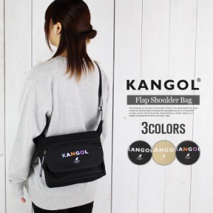 KANGOL カンゴール ロゴ フラップ ショルダーバッグ サブバッグ メッセンジャーバッグ ユニセックス フェス アウトドア レジャー 旅行