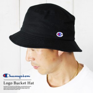 Champion ロゴハット チャンピオン バケットハット ロゴ ワッペン UVカット サファリハット ユニセックス フリーサイズ シンプル オール