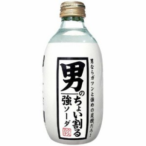 男のちょい割る強ソーダ 炭酸 300ml×24本 1ケース 木村飲料 送料無料 北海道 沖縄は送料1000円