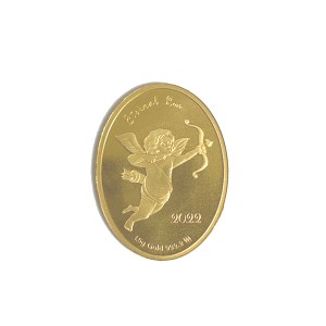 【送料無料】K24  純金　オーバル　キューピッド（ルース）　1.5ｇ　2022　CUPID OVAL COIN【クレジットカードは使えません】