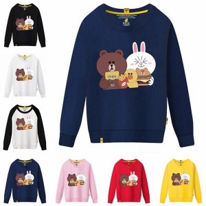 ブラウン&コニー プルオーバー プリントトレーナー スウェット カップル 親子服お揃い メンズ レディース キッズ