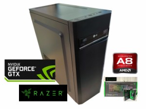 ゲーミングPC ブルーレイ 16GB Private PC AMD A8 GEFORCE 660GTX 新品SSD 512GB搭載 ＋HDD 3TB  メモリー 16GB 新品ゲーミングキーボー