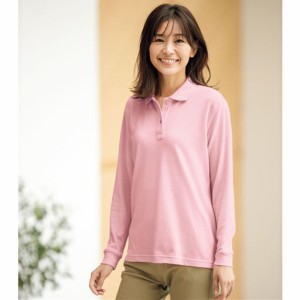 レディースファッション レディース トップス ポロシャツ UVカットポロシャツ(長袖)(S〜5L・洗濯機OK) S M L LL|2144-405435