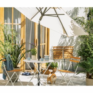 ガーデンファニチャー ガーデンテーブル フランス製ナチュラルシリーズ テーブル径77cm G72502