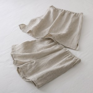 パジャマ ネグリジェ 寝具小物 夏用 日本製 リネン 【LINEN ＆ BASIC / リネン＆ベーシック】 リネンペチコート・ぺチパンツ 832585