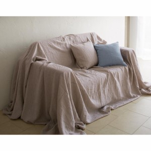 ソファーカバー マルチカバー ≪シングル≫ European Linen/ヨーロピアン リネン ワンウォッシュ カバーリング マルチカバー H47912