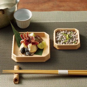 和食器 皿 小皿 白木・ミニ折敷　３寸５分　木製小皿10.5cm　日本製 WW1909