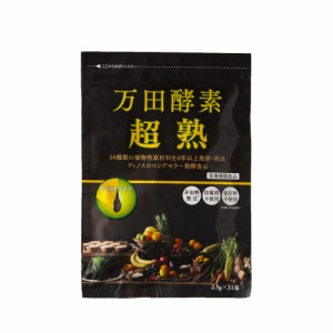 健康食品 サプリメント 機能性表示食品 酵母 酵素 カリウム 万田酵素「超熟」 ペーストタイプ （2.5g×31包） M89406