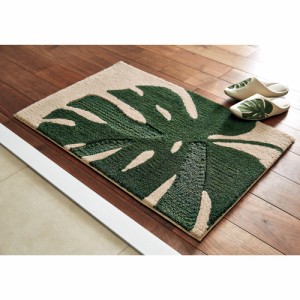 カーペット ラグ マット 玄関マット 防臭 抗菌 日本製 ループ 滑り止め ≪約45×70cm≫ Monstera/モンステラ シリーズ マット H57532