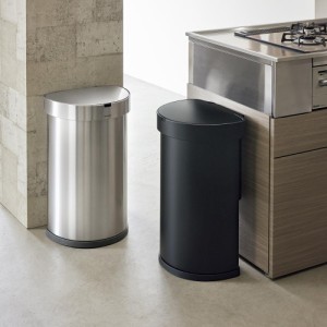 掃除用品 ゴミ箱 キッチン用ゴミ箱 シンプルヒューマン simplehuman/シンプルヒューマン セミラウンドセンサーダストボックス 45L H54720