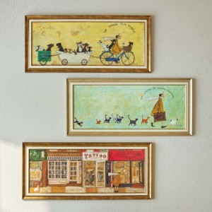 アート カレンダー 絵画 アートフレーム 壁掛け Sam Toft/サムトフト アートフレーム L H42012