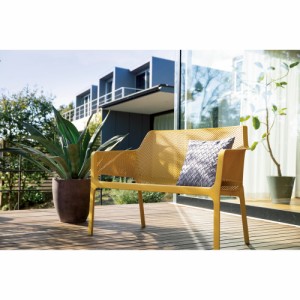 ガーデンファニチャー ガーデンチェア ベンチ NARDI/ナルディ ネットベンチ G73004