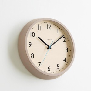 時計 壁掛け時計 振り子時計 CHAMBRE/シャンブル 無垢材の電波時計 グレー H52407