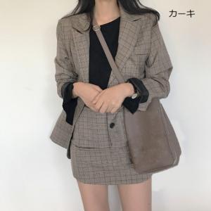 チェック セットアップ 韓国の通販 Au Pay マーケット