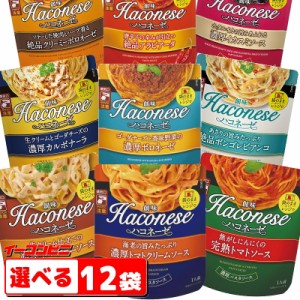 創味食品 ハコネーゼ 110g〜120g 組み合わせ選べる12袋　パスタソース 袋のままレンジで温め。