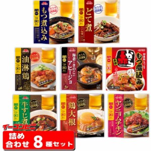 イチビキ　おうち居酒屋　詰め合わせ　8種セット『もつ煮込み・どて煮・赤からもつ煮込み・牛すじ煮込み・鶏大根・ヤンニョムチキン・油