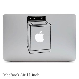 MacBook ステッカー スキンシール 洗濯機 washing machine S0088