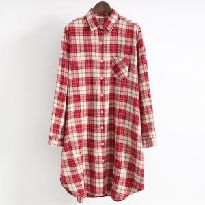 チェックシャツ タータンチェック レディース 女性用 トップス ブラウス シャツ カジュアル シック 上品 大人