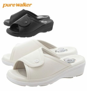 ナースシューズ ピュアウォーカー pure walker ナース サンダル プロフェッショナル スニーカーサンダル レディース 通販 疲れにくい 黒 