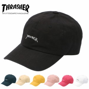 スラッシャー キャップ 通販 メンズ レディース ブランド THRASHER ローキャップ 浅め 無地 ロゴ 刺繍 ワンポイント GONZ LOGO 帽子 綿 