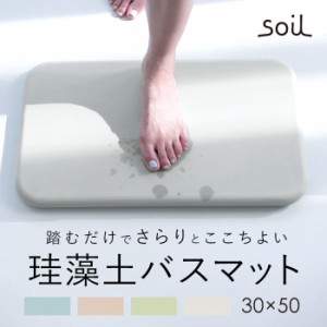 珪藻土バスマット soil 通販 おしゃれ かわいい 白 ホワイト 青 ブルー 緑 グリーン ピンク 日本製 国産 ソイル 珪藻土バスマット ギフト