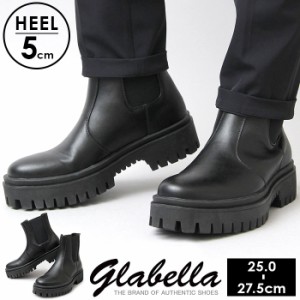 グラベラ ブーツ メンズ glabella GLBB-211 通販 ブランド 厚底 ショートブーツ サイドゴアブーツ メンズブーツ おしゃれ きれいめ カジ