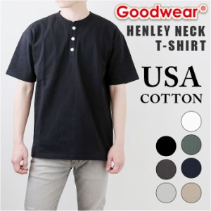 goodwear tシャツ グッドウェア 2w72522 通販 メンズ シャツ Goodwear USA 半袖tシャツ ヘンリーネックT トップス インナー アンダーウェ