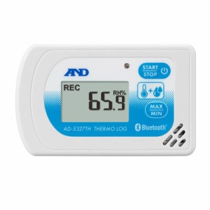 代引不可 A&D Bluetooth内蔵温度 湿度データロガー さーもろぐ AD-5327TH 温度測定範囲 T1 -30.0〜70.0℃ 計測 計量 測量 デジタル エー