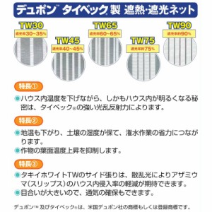 2m 100m 白 遮光率30 35 タキイホワイトtw 遮光ネット Tw30 寒冷紗 タキイ種苗 タ種 代引不可の通販はau Pay マーケット 株式会社プラスワイズ Au Pay マーケット店 商品ロットナンバー