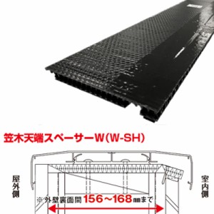 バルコニー用通気材 笠木天端スペーサーW 5本入 笠木下において通気層の上昇気流をダイレクトに受け入れて通気 NJK アミ 代引不可