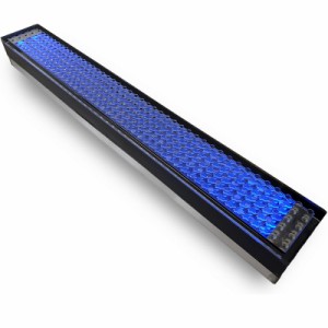 代引不可 埋込式 LED ライト ソーラーブリック 短冊形 ブルー 60ｘ450mm SBL450 LINE 太陽光LED エクステリア 足元 点灯 マテリアルワー