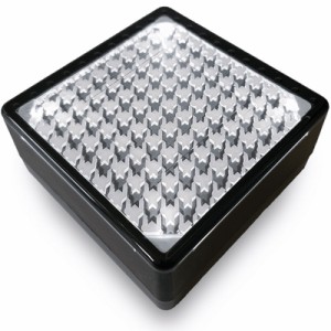 代引不可 埋込式 LED ライト ソーラーブリック 角形 ホワイト 100mm SBH100F 太陽光LED エクステリア 足元 点灯 マテリアルワールド 