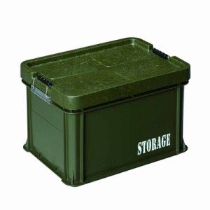 道具箱 ツールボックス 迷彩道具箱 Lサイズ No.MEI-L-STR STORAGE 迷彩 蓋付き 保管 ボックス 収納 アウトドア キャンプ 237-5938 リス興